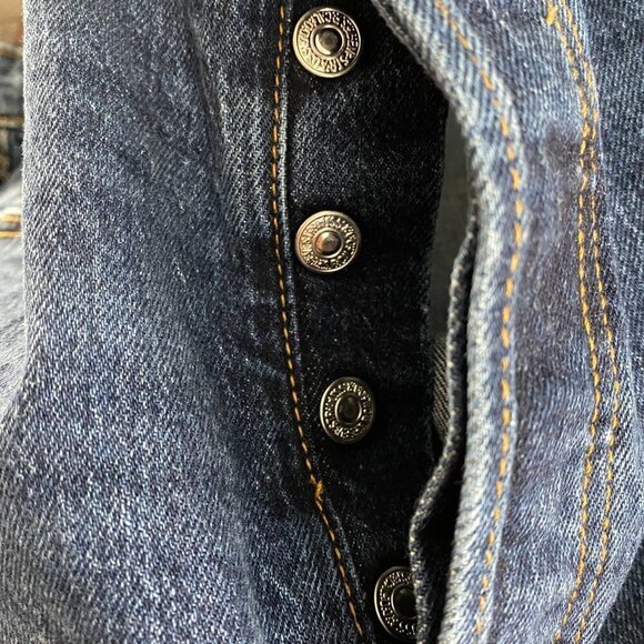 Levi's Premium Wedgie Straight Jeans Button Fly High‎ Rise NWT Women's Size 22W - Picture 4 of 12